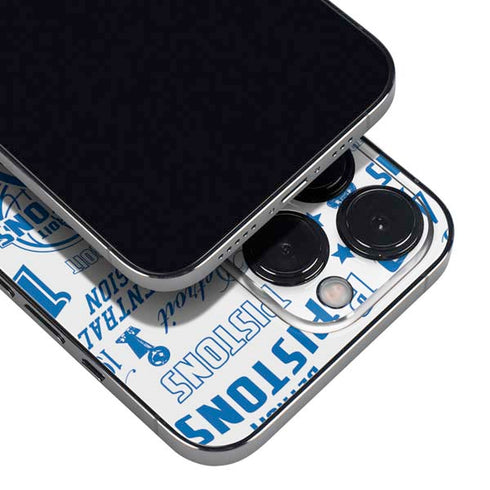 NBA Detroit Pistons Historic Blast iPhone 16 Pro Skin